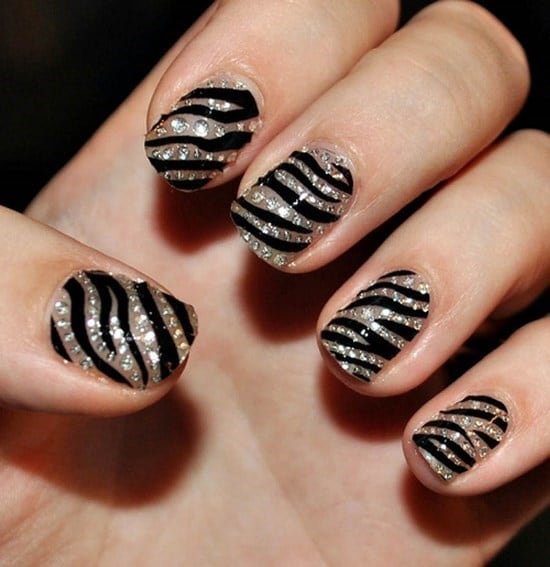 feather & zebra nail designs 5