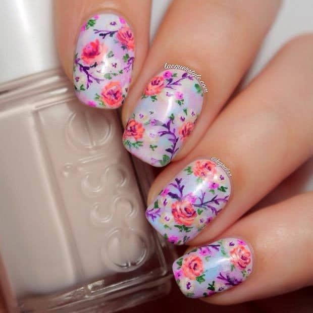 floral nail designs 1