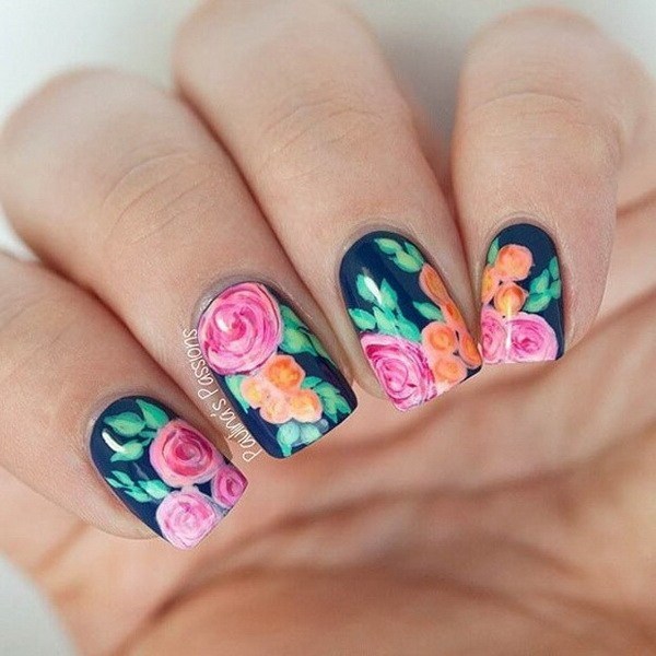 7 Graceful Floral Nail Arts for Spring – NailDesignCode