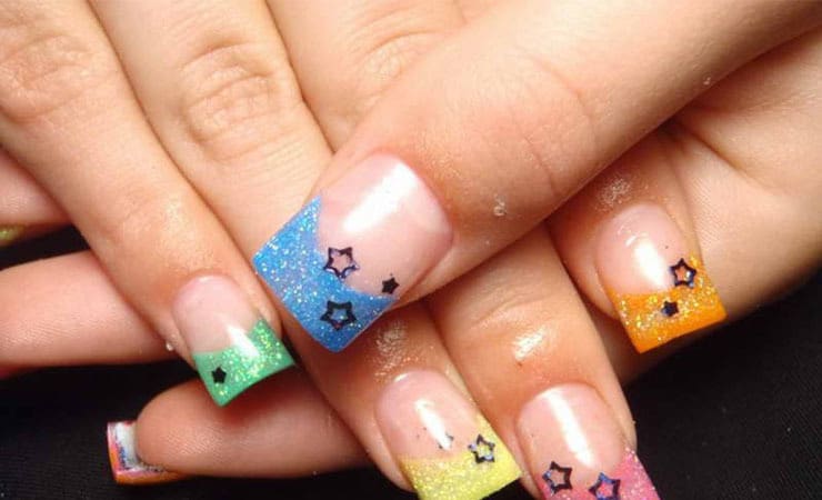 cute french tip nail designs for women 