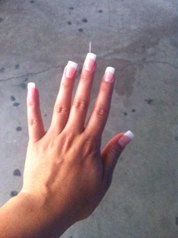 Fresh White tip nail designs 