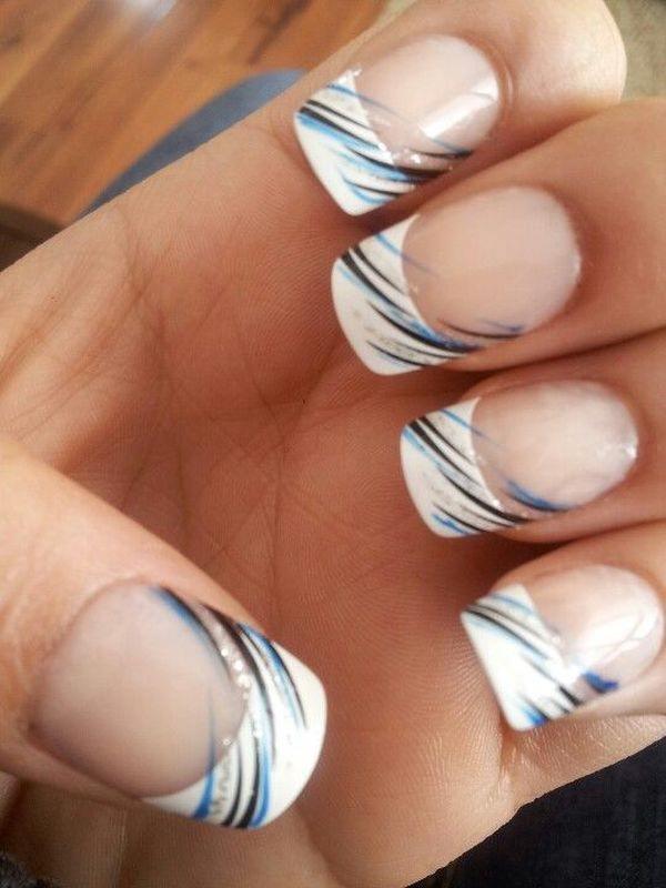 75 MindBoggling French Tip Nail Design Ideas NailDesignCode