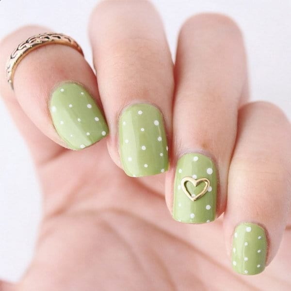 green nail designs 10