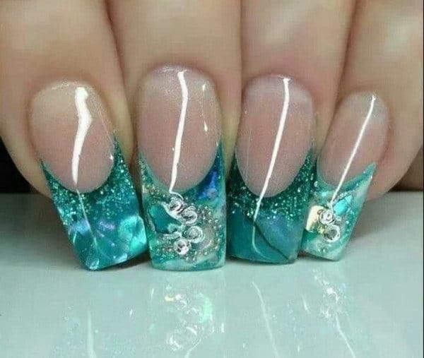 green nail designs 15