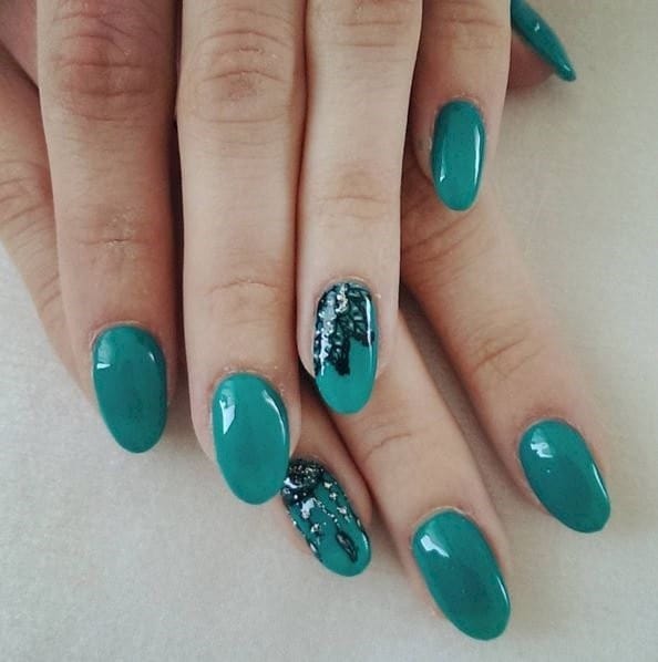 green nail designs 21