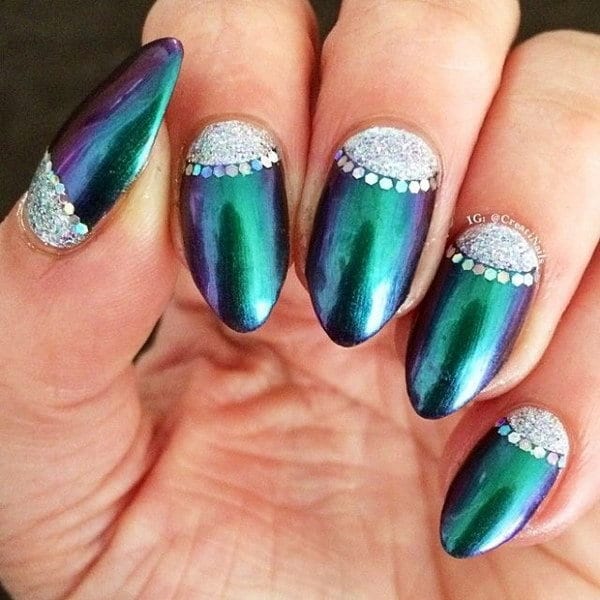 green nail designs 5