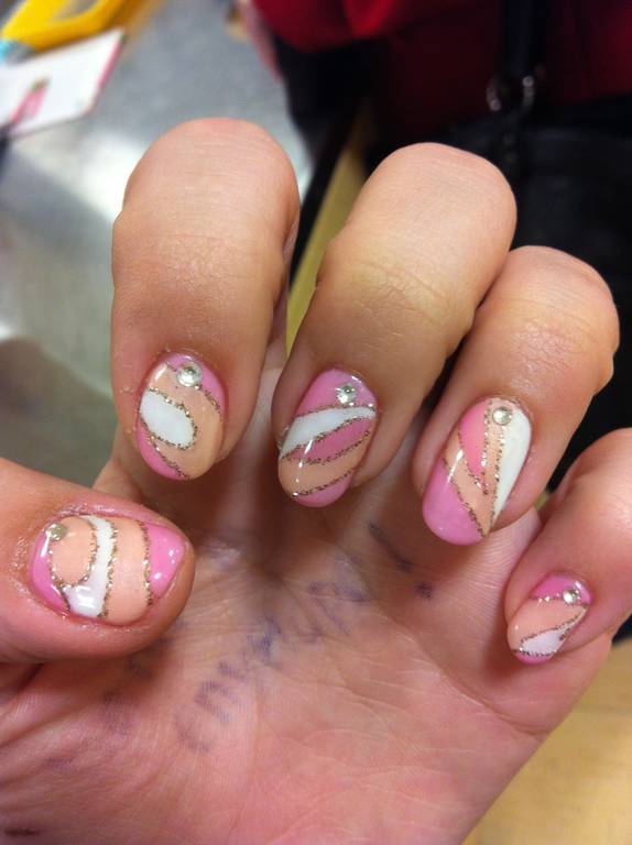 hot pink nail designs 29