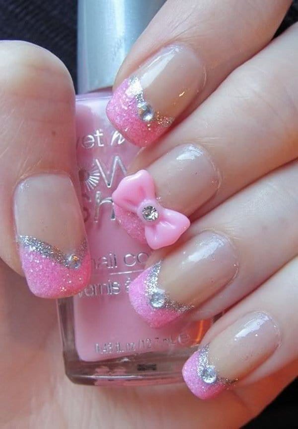 hot pink nail designs 4