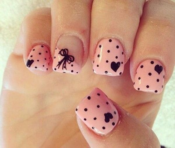 beautiful pink nail