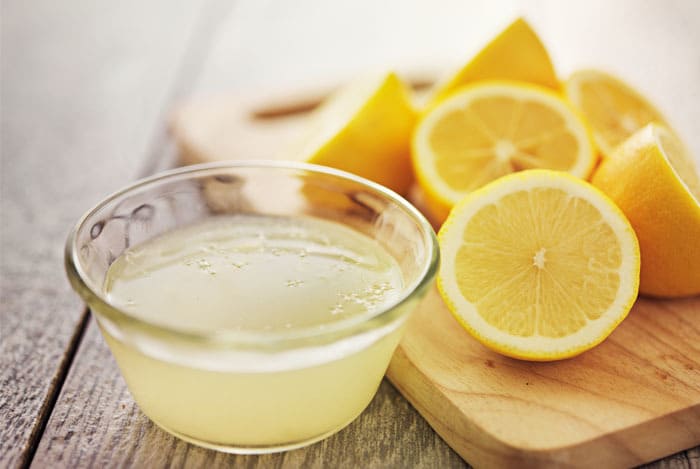 lemon juice will help to whiten the nails