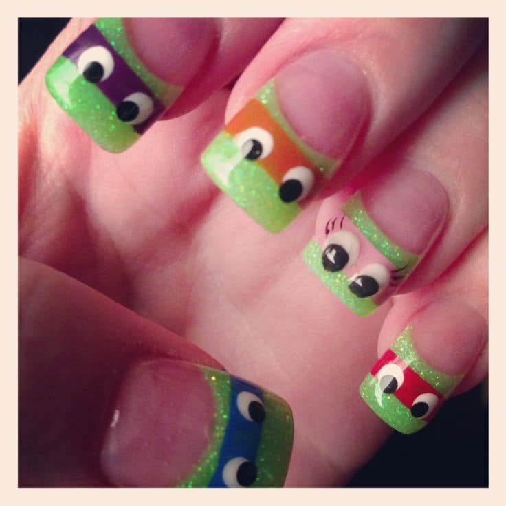 Boyish Girls littlel nail idea