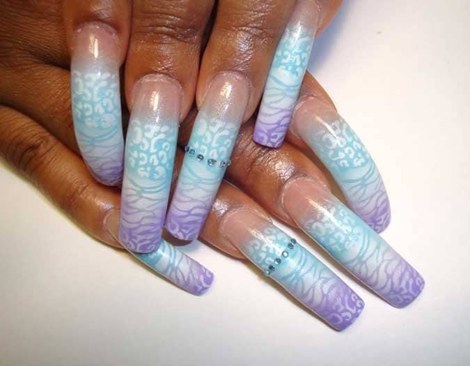 Long Nail Design for Prom - wide 4