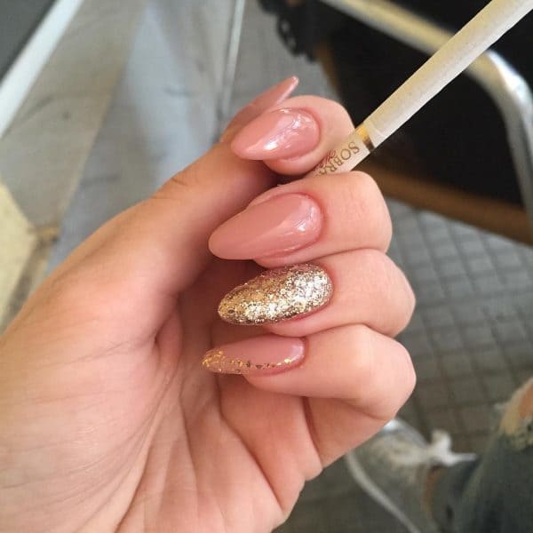 Naturally Chic long nail idea for girl