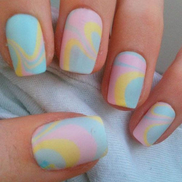 marble nail designs 14