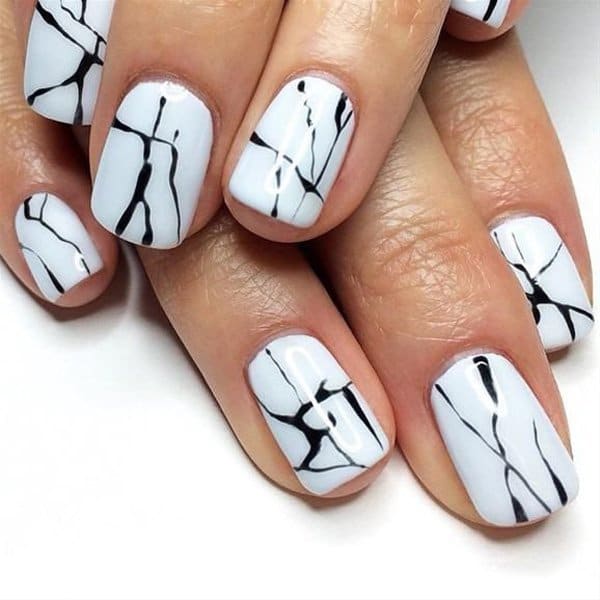 Real marble nail designs