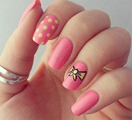 Piglet Pink nail designs for girls