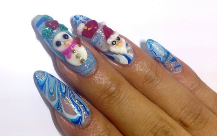 nail designs with rhinestones 22