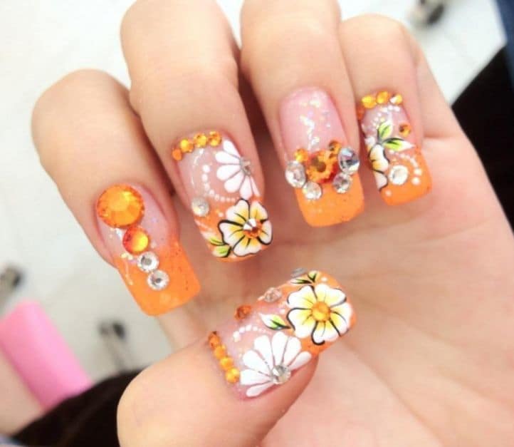 nail designs with rhinestones 3