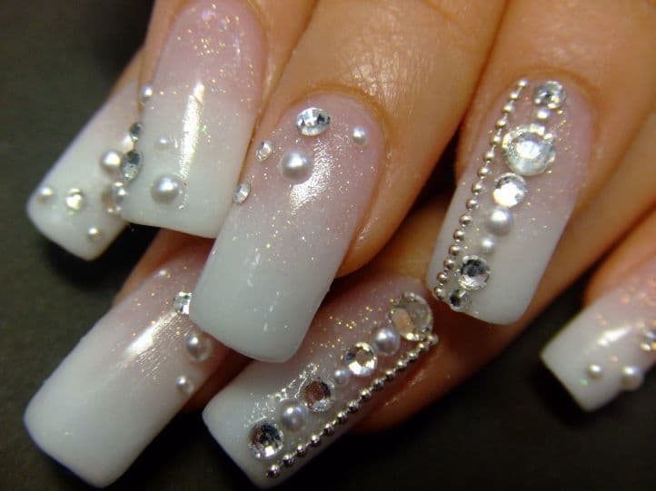 nail designs with rhinestones 4