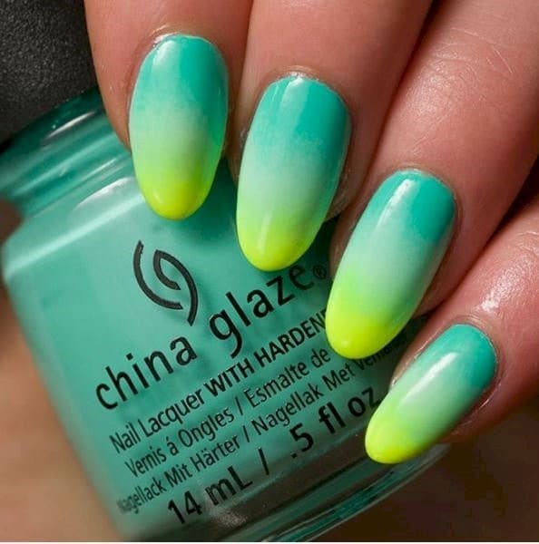 Summer Vibes neon nail art for women 