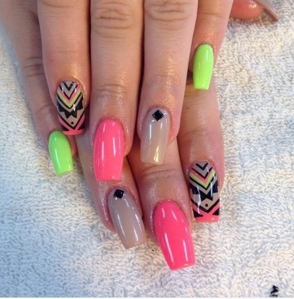 neon nail designs 9