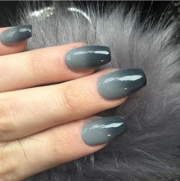 ombre & grey nail designs 0