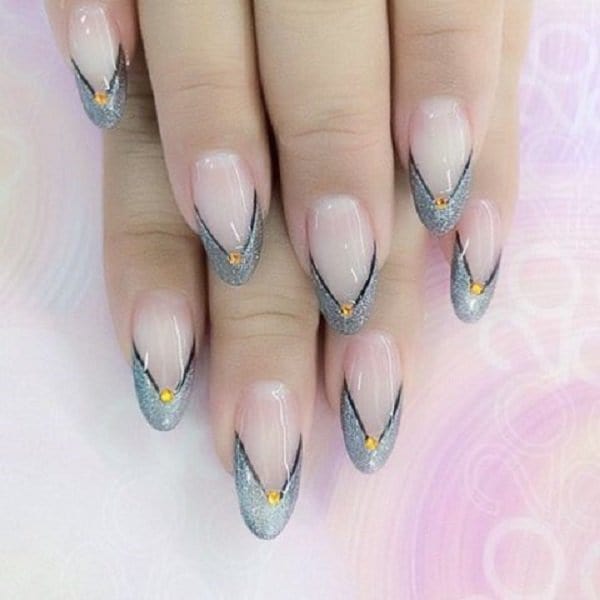 ombre & grey nail designs 15