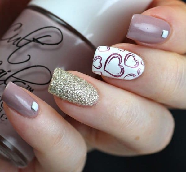 ombre & grey nail designs 21