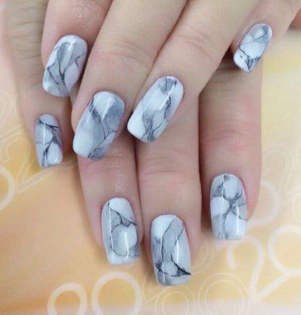 ombre & grey nail designs 8