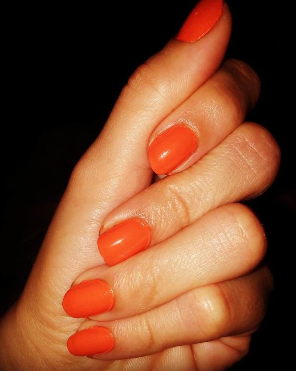 orange nail designs 17