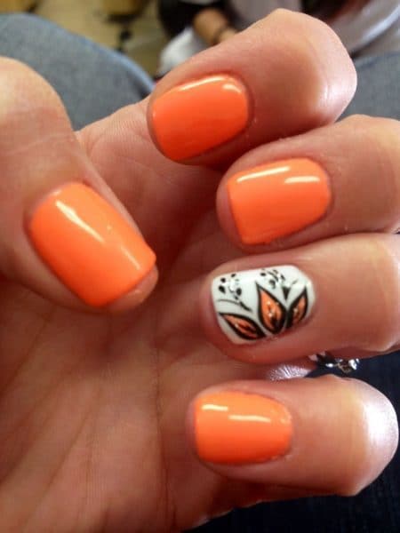 61 Vibrant Orange Nail Designs To Capture All The Attention