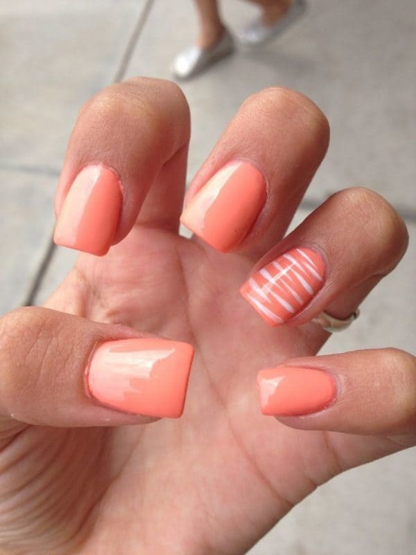 orange nail designs 25