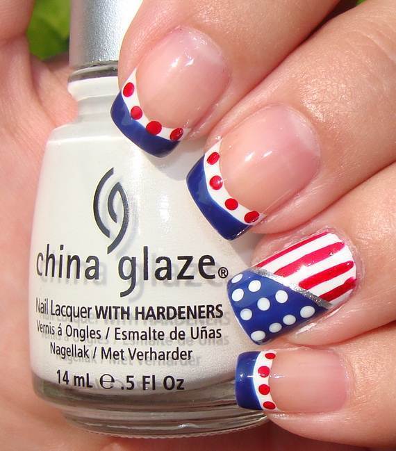 patriotic nail art for women 