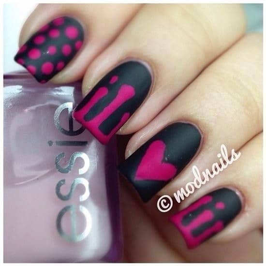 Black Contrast nail