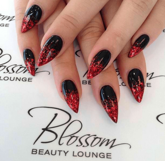 60 Stunning Red & Black Nail Designs You'll Love to Try