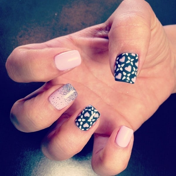 shellac nail Sweet & Cute Design for girl