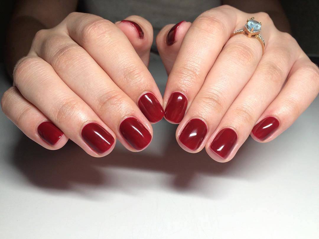 7. "Mulberry Wine" Shellac Nail Polish for Fall - wide 9