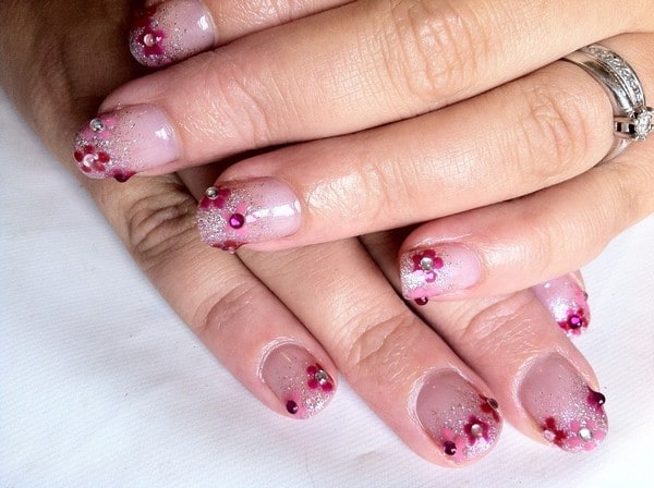 Girly Tips shellac nail art