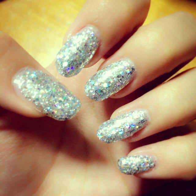 Diamonds Explosion silver nail idea your all time favorite