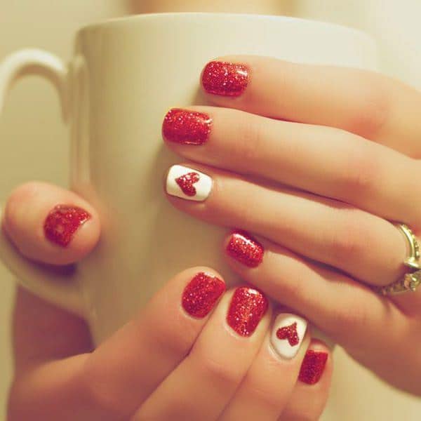  LOVE simple & easy nail art for young girl 