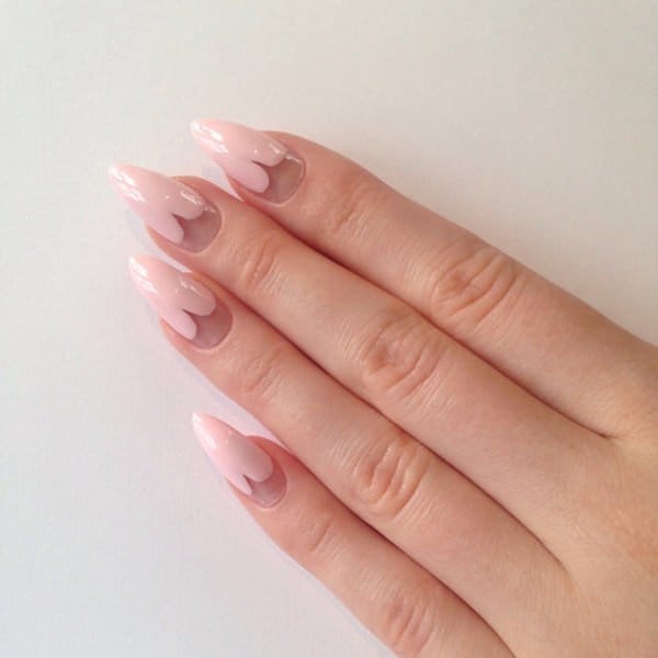 Sweet Baby Pink stiletto nail designs you love