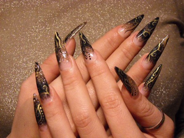 110 Top Stiletto Nail Designs To Turn Heads Quickly 