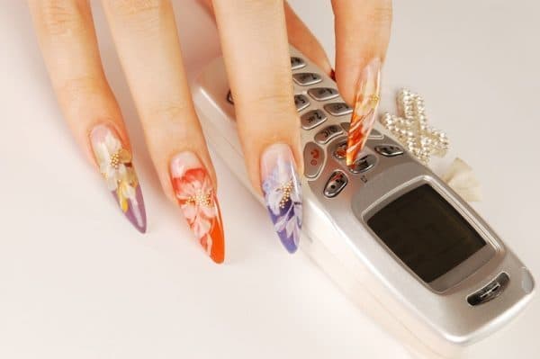  Floral & Fierce stiletto nail style 