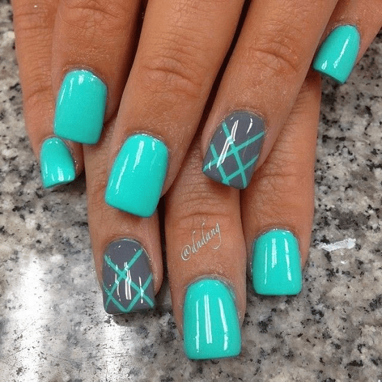 41 Teal Nail Designs You'll Fall In Love With (2021) NailDesignCode