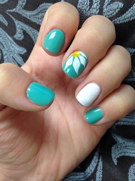 31 Teal Nail Designs You'll Fall In Love With (2020 ...