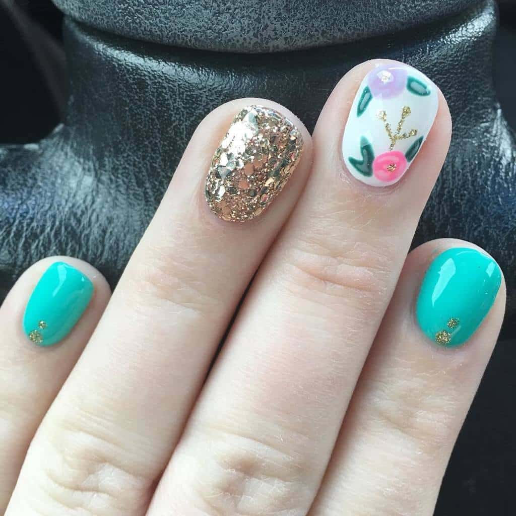 41 Teal Nail Designs You'll Fall In Love With (2021) NailDesignCode