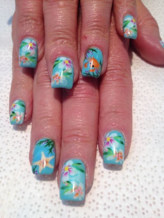 tropical nail designs 8