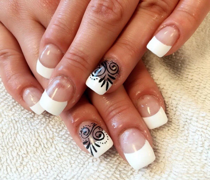 10 Appealing White Tip Nail Designs - First Impression Counts