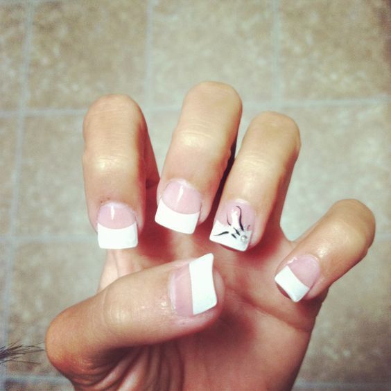 white tip nail designs 6