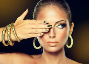 Long length with a glossy finish.